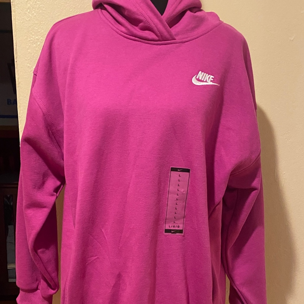 NWT Kids Nike Oversized Fuchsia Hoodie